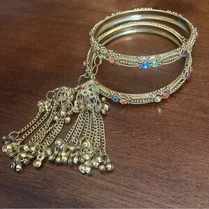 Ghungroo Jhumka Style Bangle Bracelets